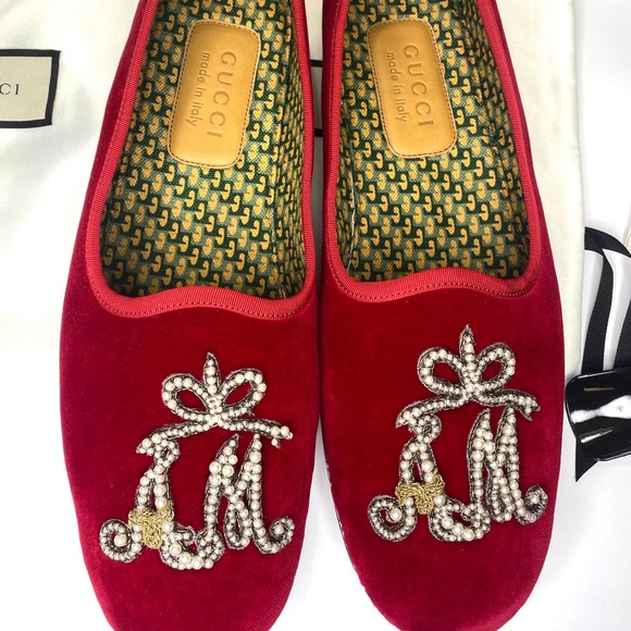 Gucci Men's Velluto Marmara Rosso Loafers SIZE 10 Alessandro Michele Edition - Picture 4 of 11